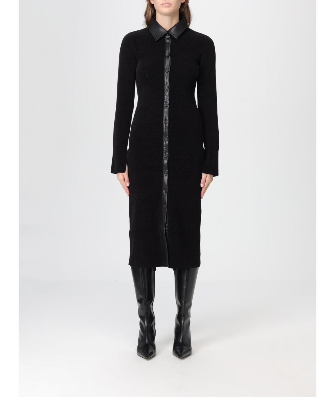 PATRIZIA PEPE Черное повседневное платье, фото 4