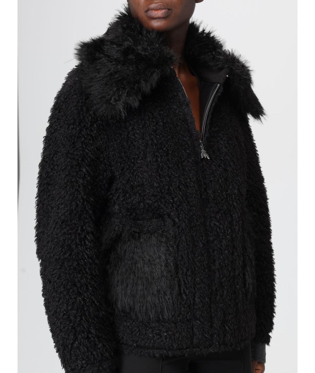 PATRIZIA PEPE Черная полиэстеровая дубленка, фото 4