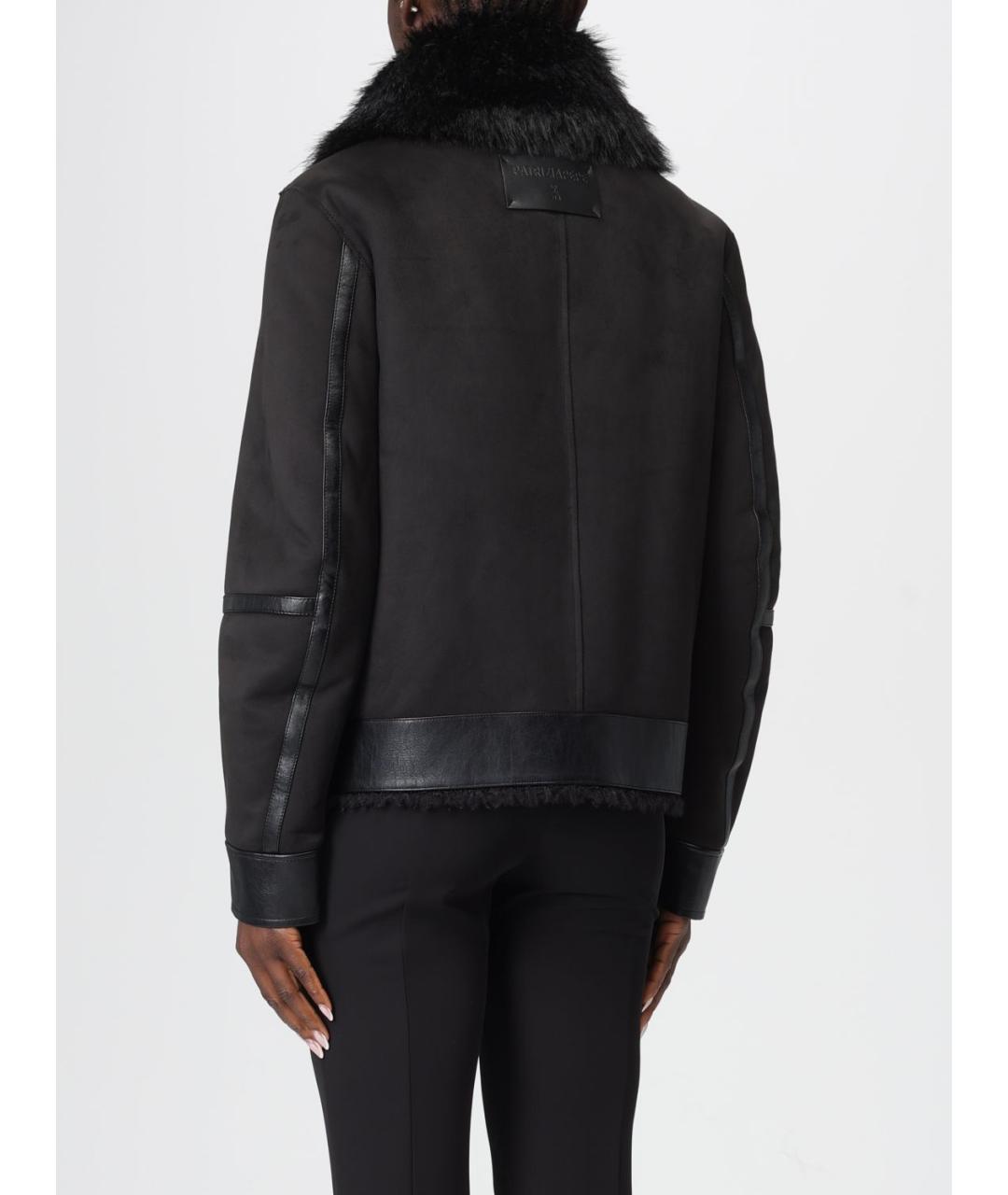 PATRIZIA PEPE Черная полиэстеровая дубленка, фото 2