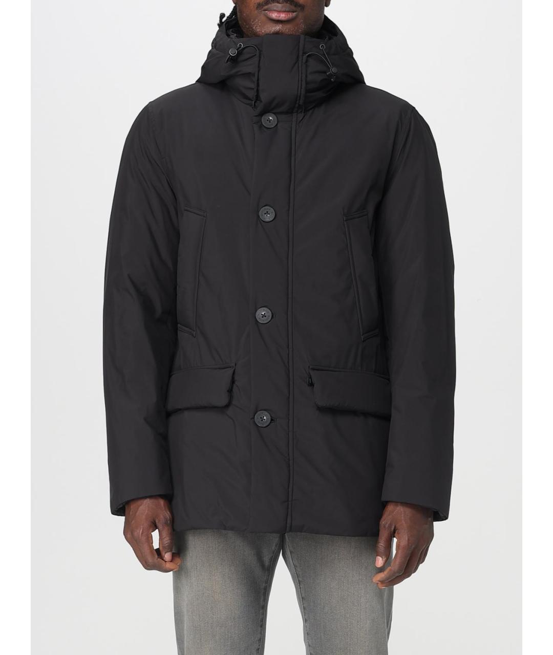 WOOLRICH Черная полиэстеровая куртка, фото 2