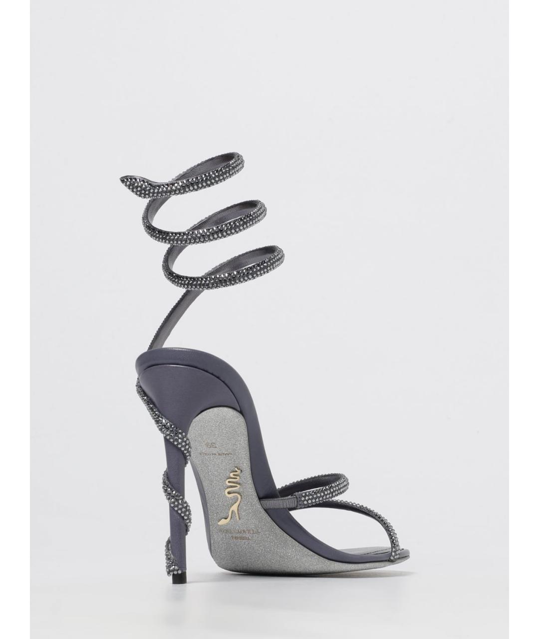 RENE CAOVILLA Мульти текстильные босоножки, фото 3