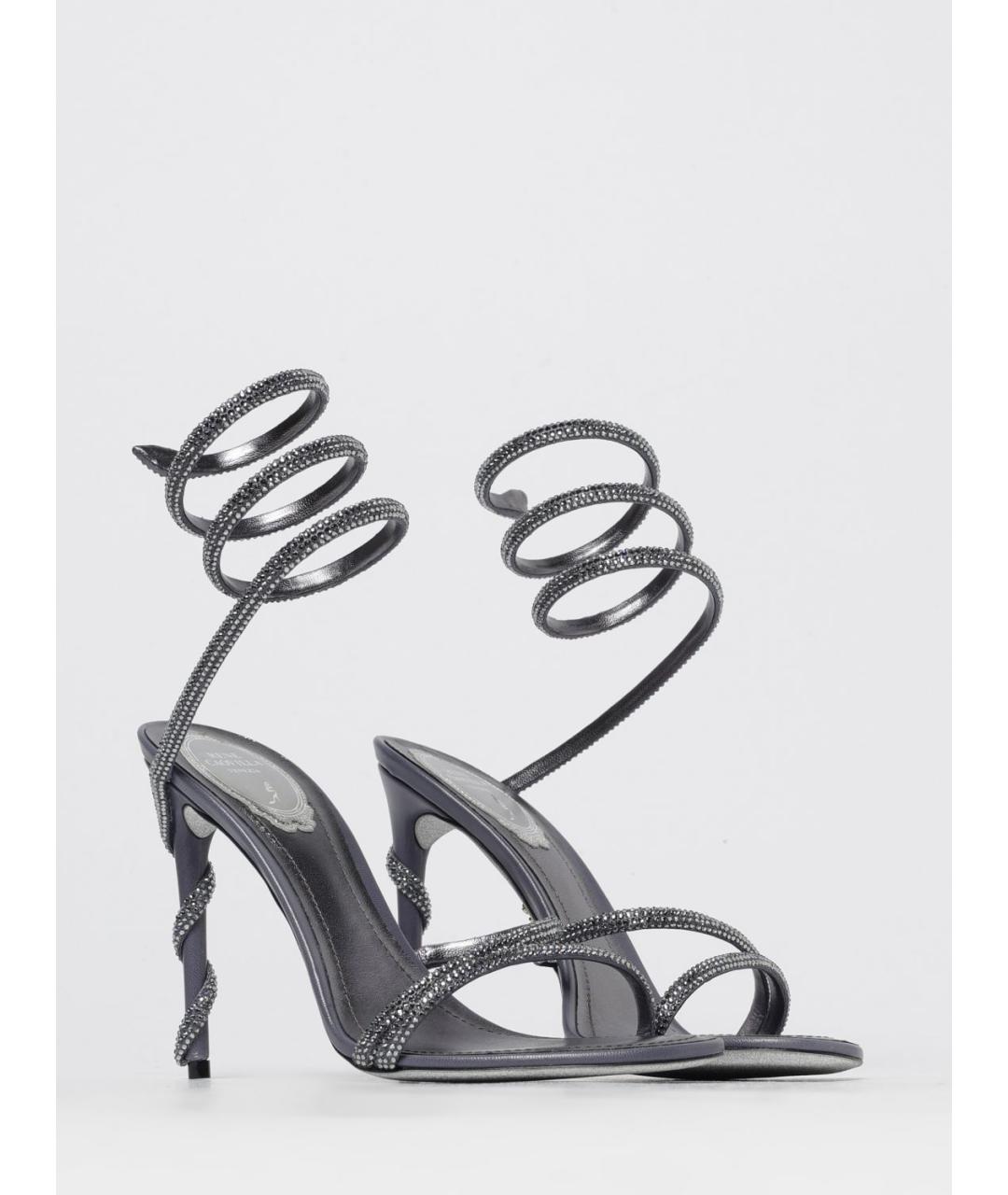 RENE CAOVILLA Мульти текстильные босоножки, фото 2