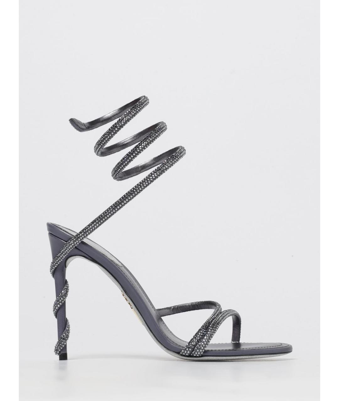 RENE CAOVILLA Мульти текстильные босоножки, фото 5