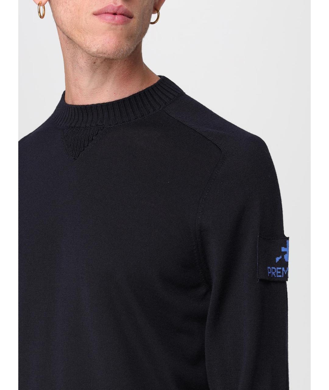 PREMIATA Синий шерстяной джемпер / свитер, фото 3