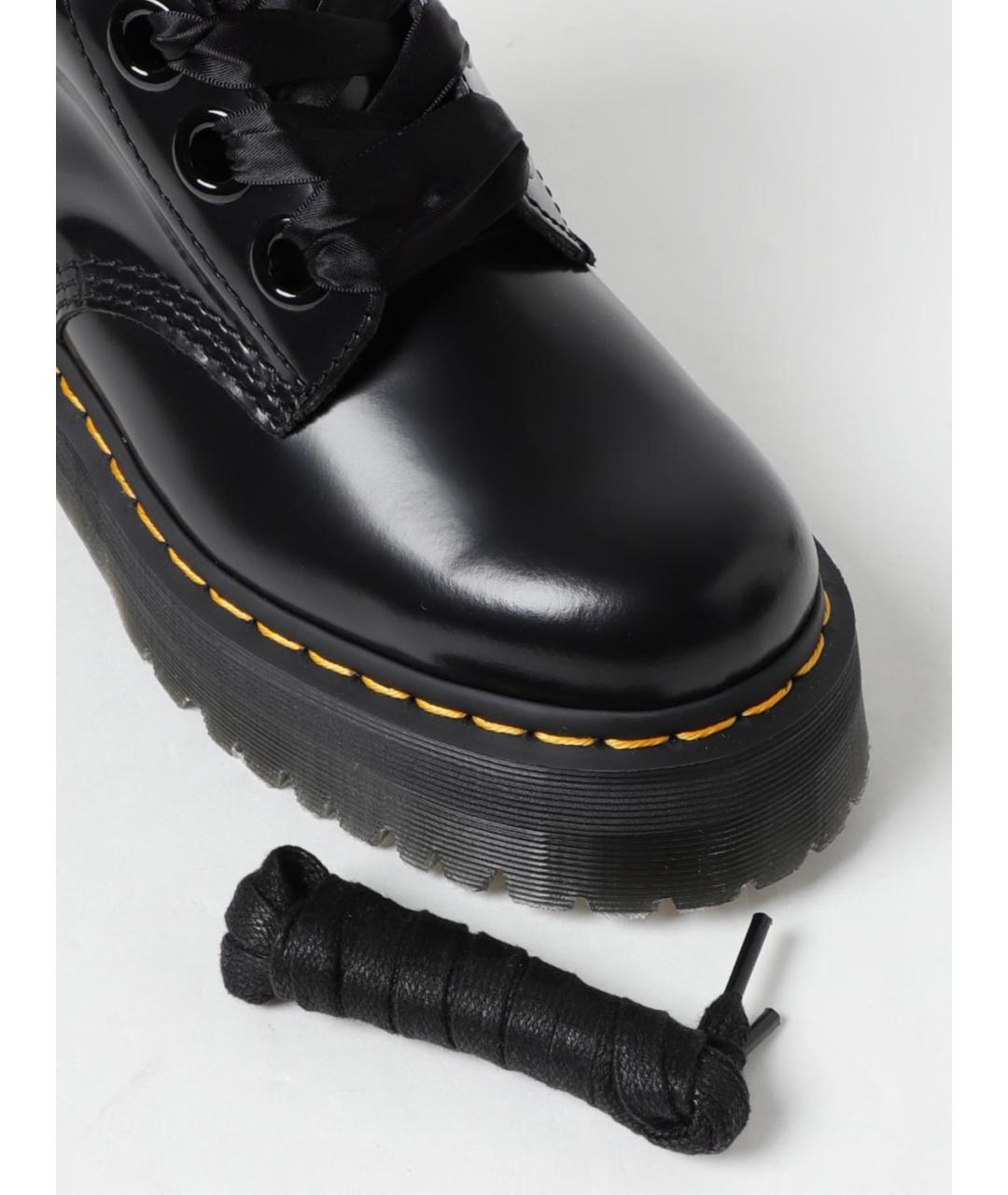 DR. MARTENS Черные кожаные ботинки, фото 4