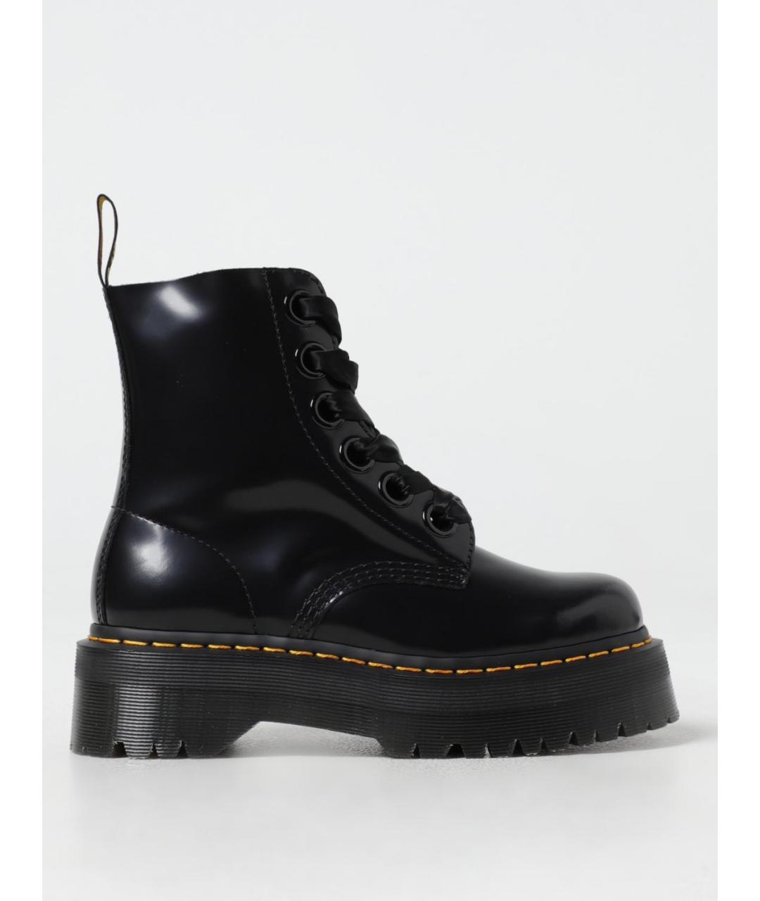 DR. MARTENS Черные кожаные ботинки, фото 5