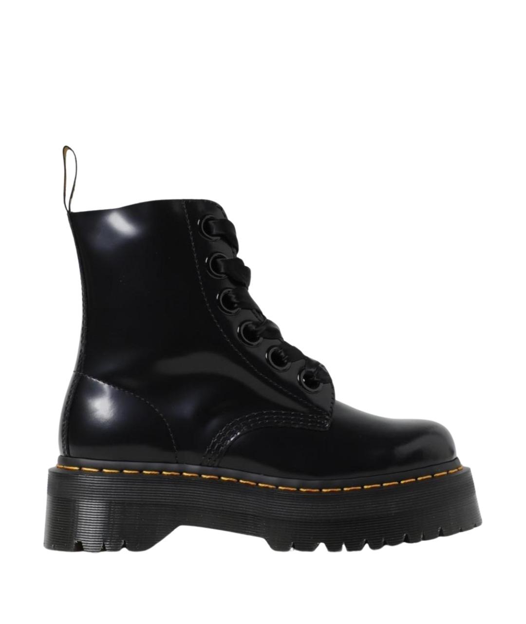 DR. MARTENS Черные кожаные ботинки, фото 1