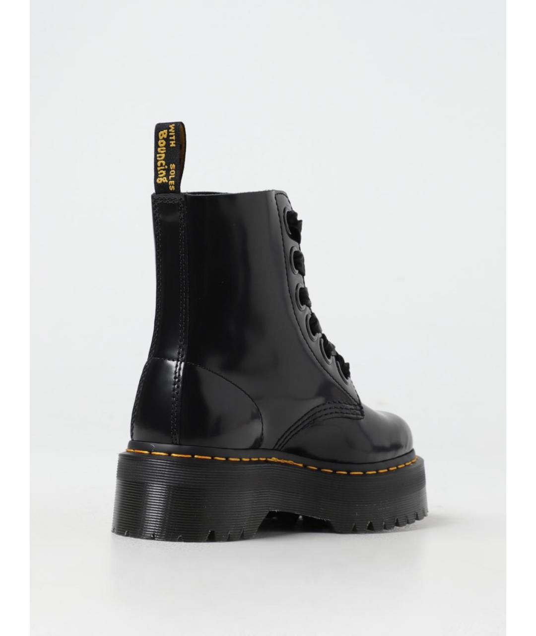 DR. MARTENS Черные кожаные ботинки, фото 3