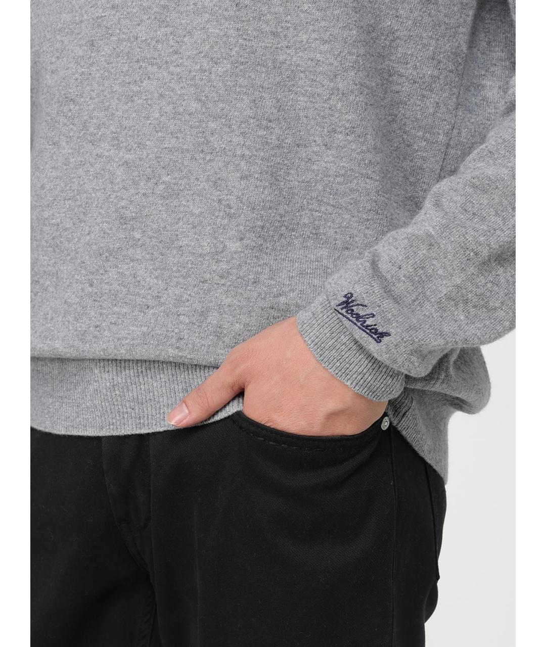 WOOLRICH Серый шерстяной джемпер / свитер, фото 3