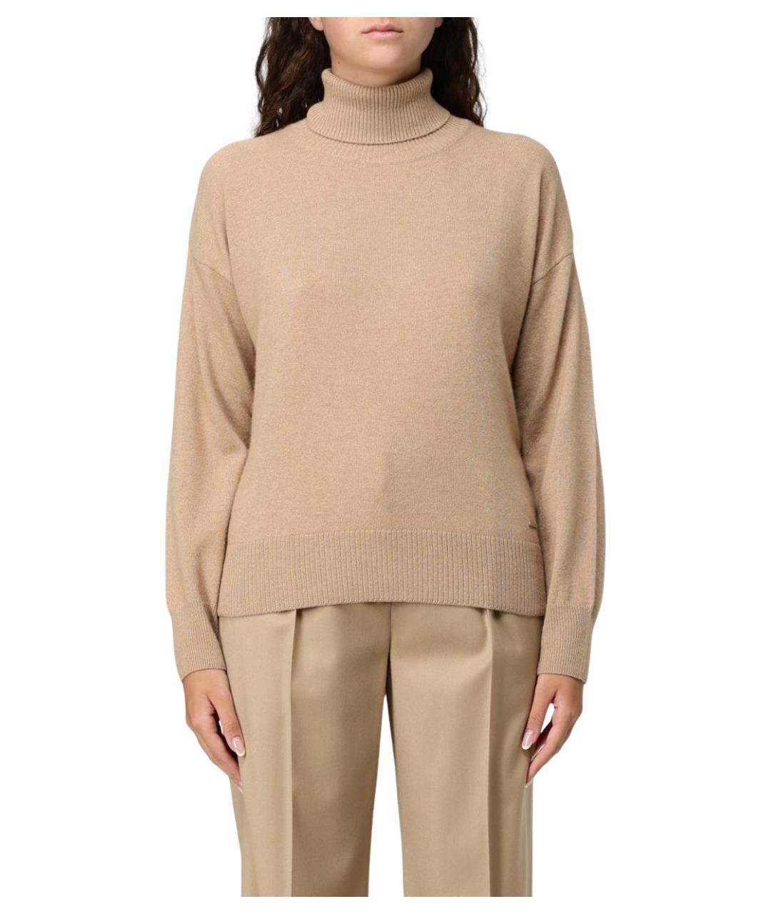 WOOLRICH Бежевый шерстяной джемпер / свитер, фото 1