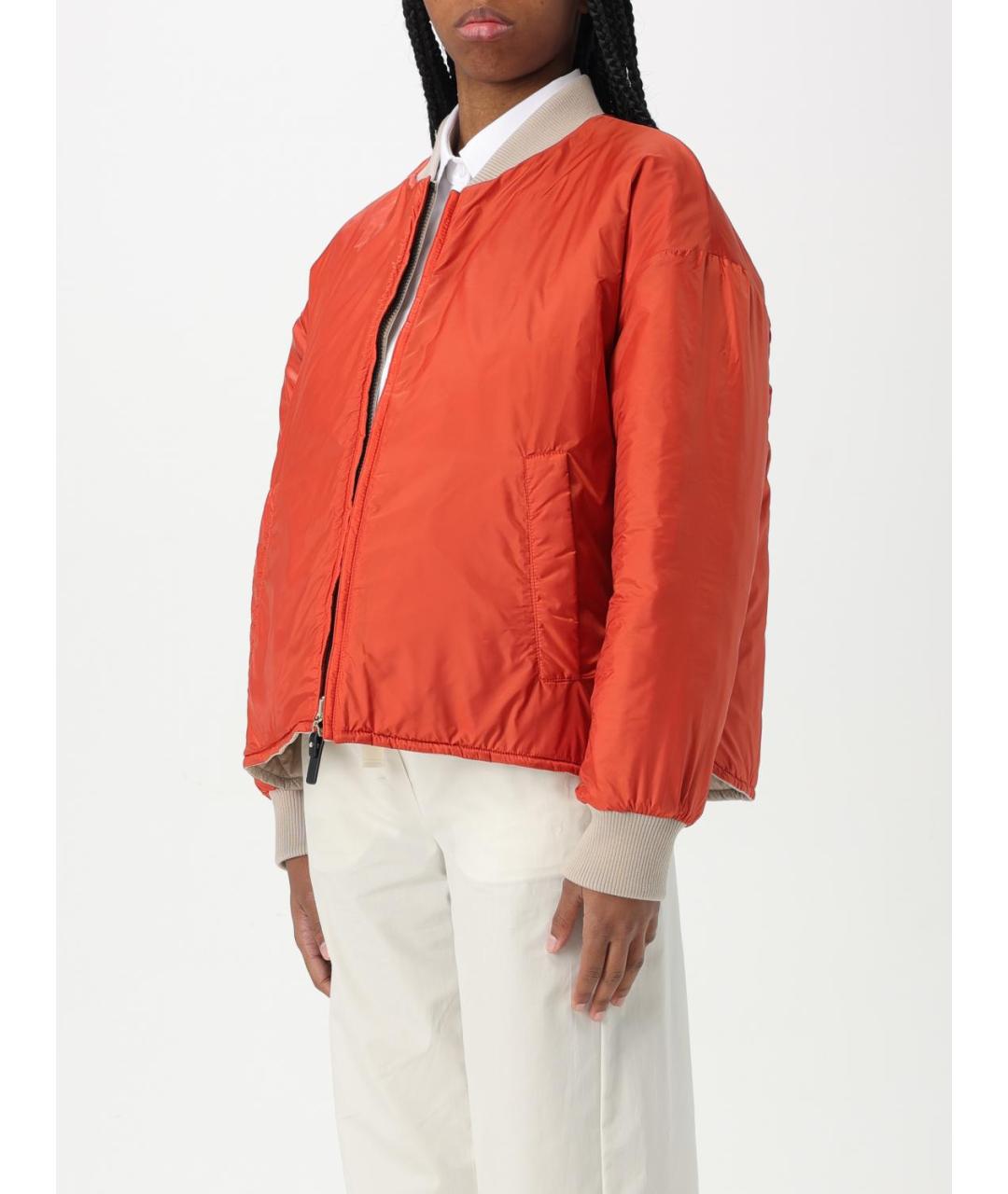 MAX MARA Коричневая полиэстеровая куртка, фото 5