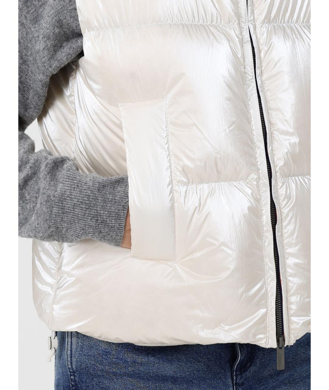 K-WAY Белый полиэстеровый жилет, фото 4