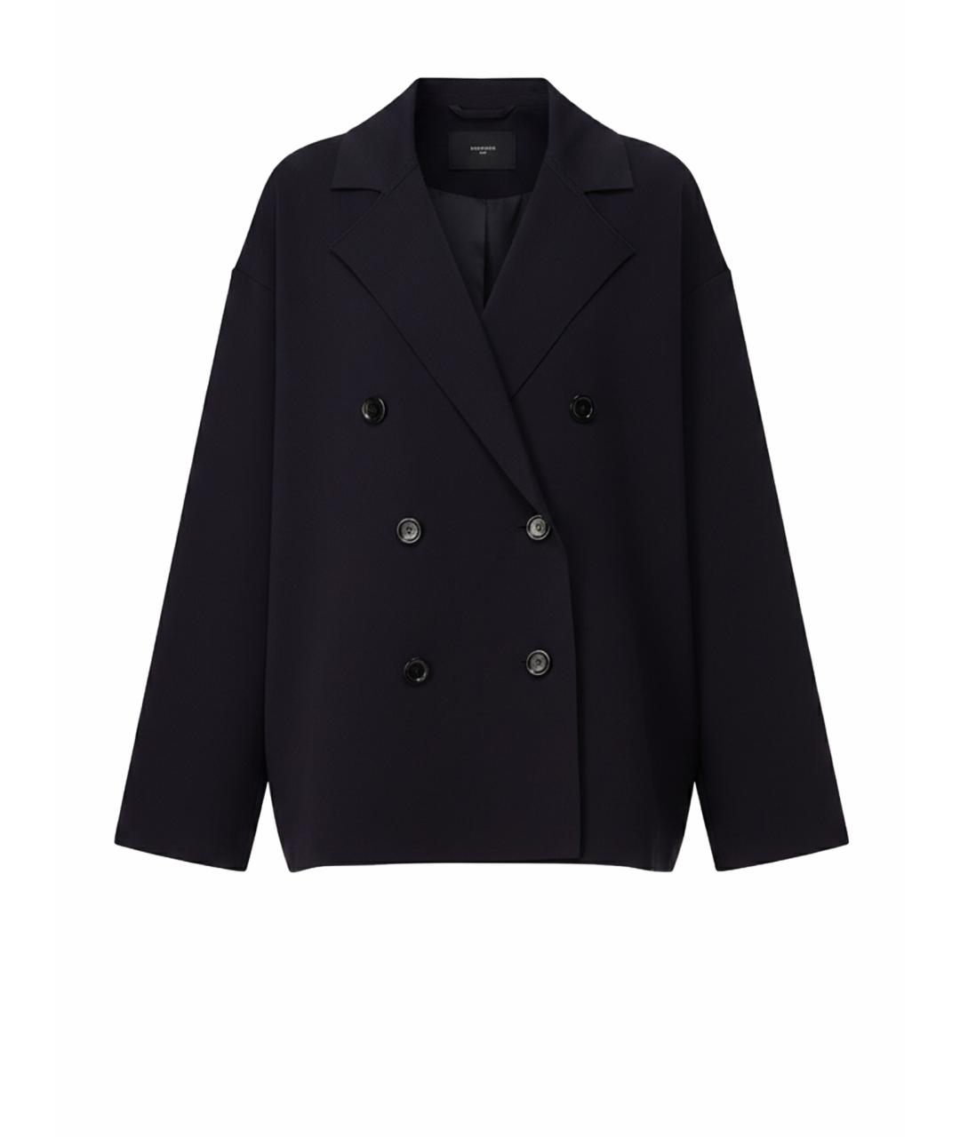 MAX MARA Синий полиамидовый жакет/пиджак, фото 1