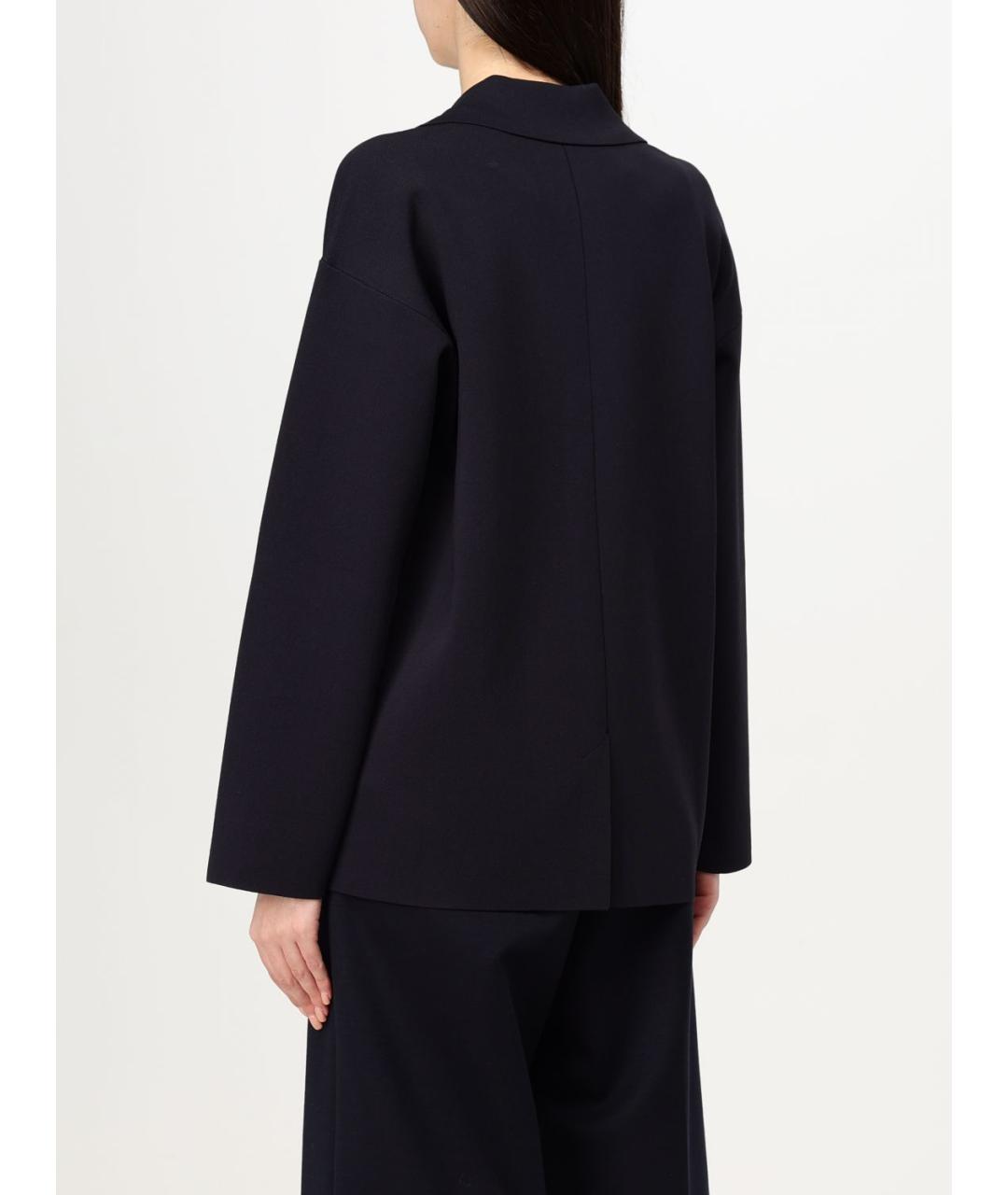 MAX MARA Синий полиамидовый жакет/пиджак, фото 3