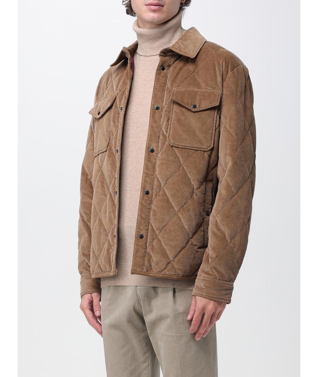 WOOLRICH Коричневая хлопковая куртка, фото 4