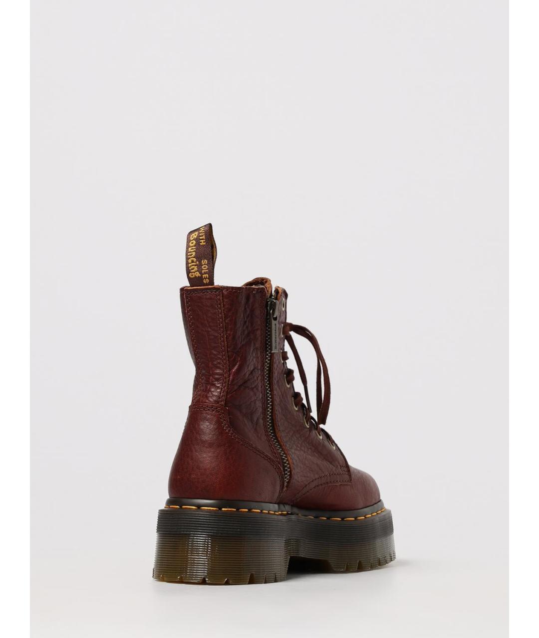 DR. MARTENS Коричневые кожаные ботинки, фото 3