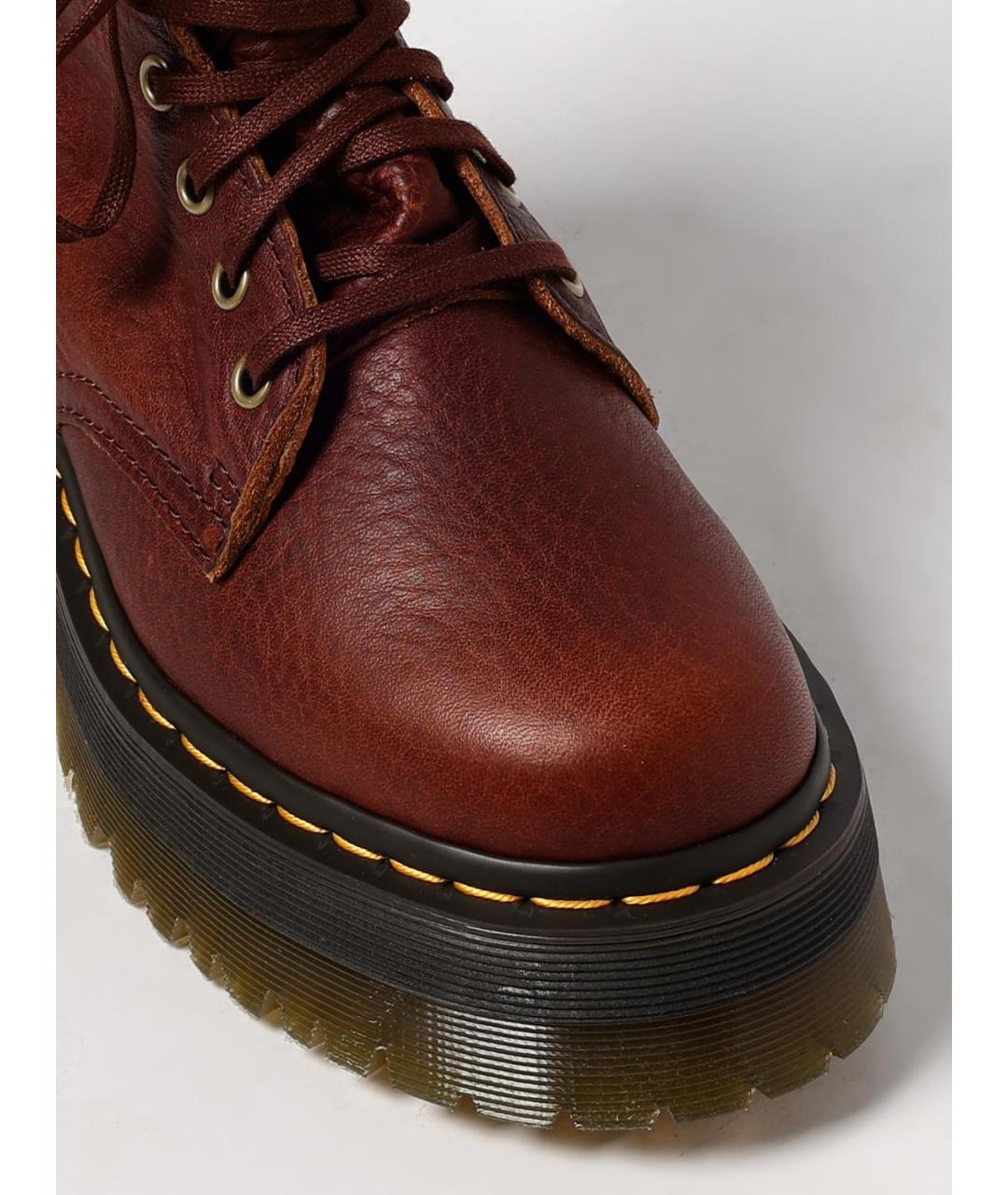 DR. MARTENS Коричневые кожаные ботинки, фото 4