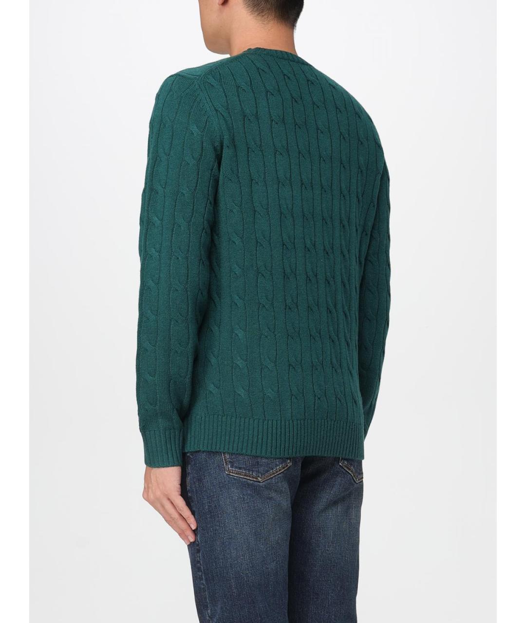 MC2 SAINT BARTH Зеленый шерстяной джемпер / свитер, фото 2
