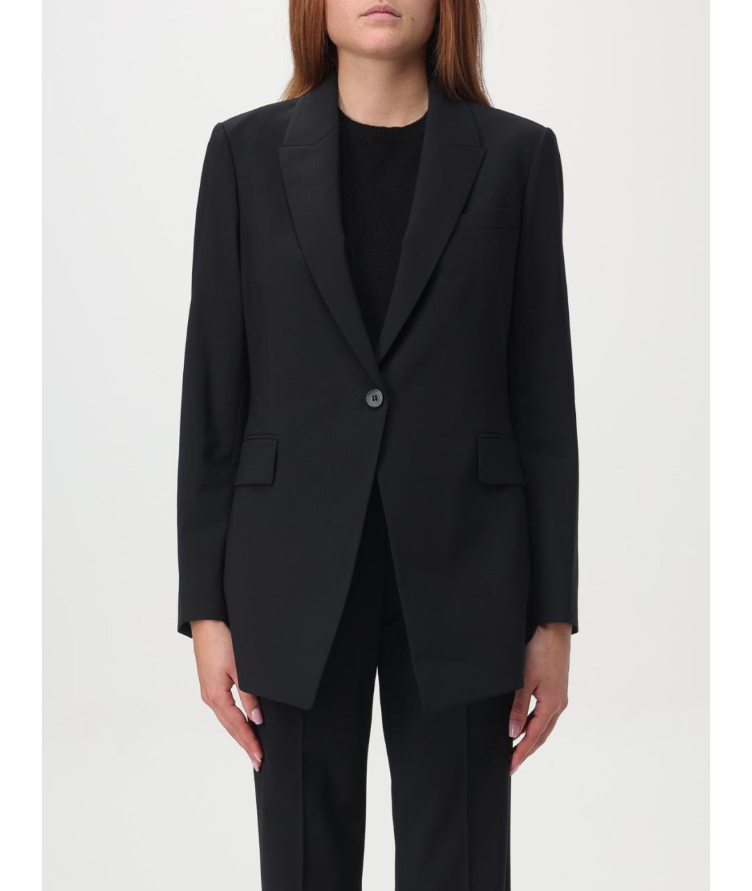 THEORY Черный шерстяной жакет/пиджак, фото 2