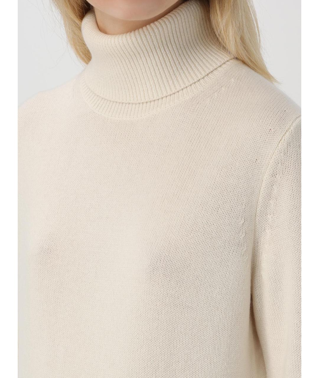 THEORY Бежевый кашемировый джемпер / свитер, фото 3