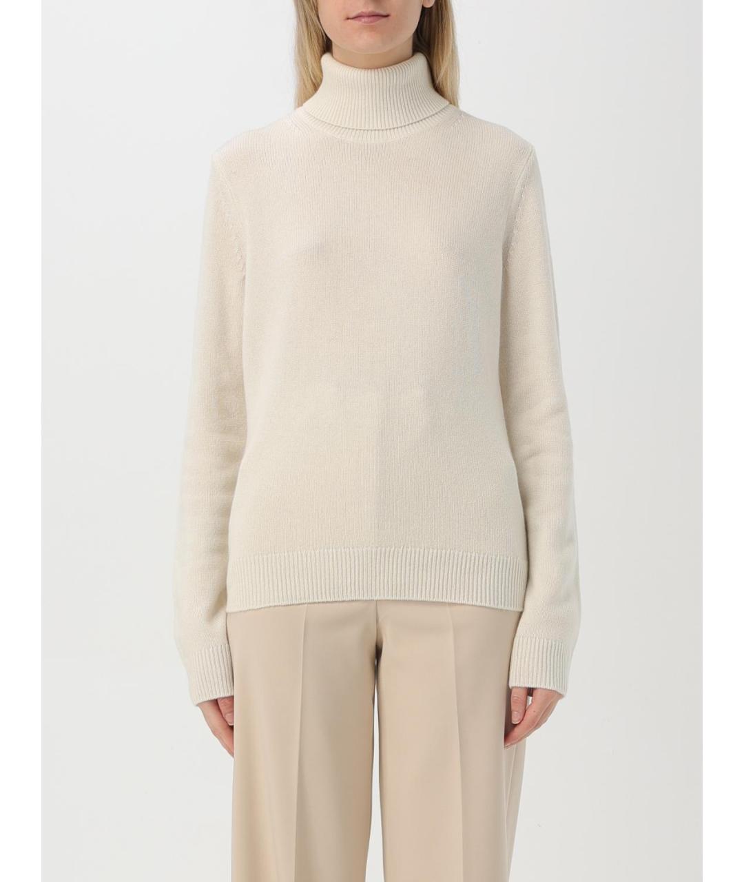 THEORY Бежевый кашемировый джемпер / свитер, фото 4