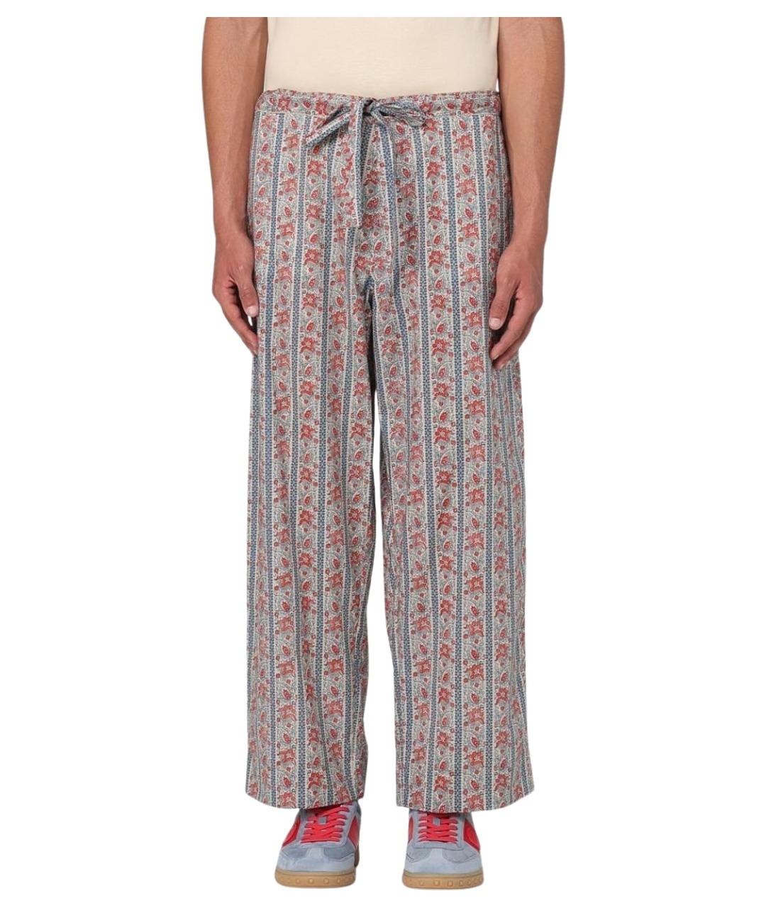 VALENTINO Мульти хлопковые повседневные брюки, фото 1