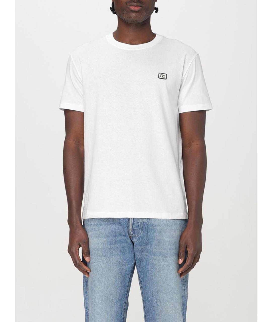 VALENTINO Белая хлопковая футболка, фото 6