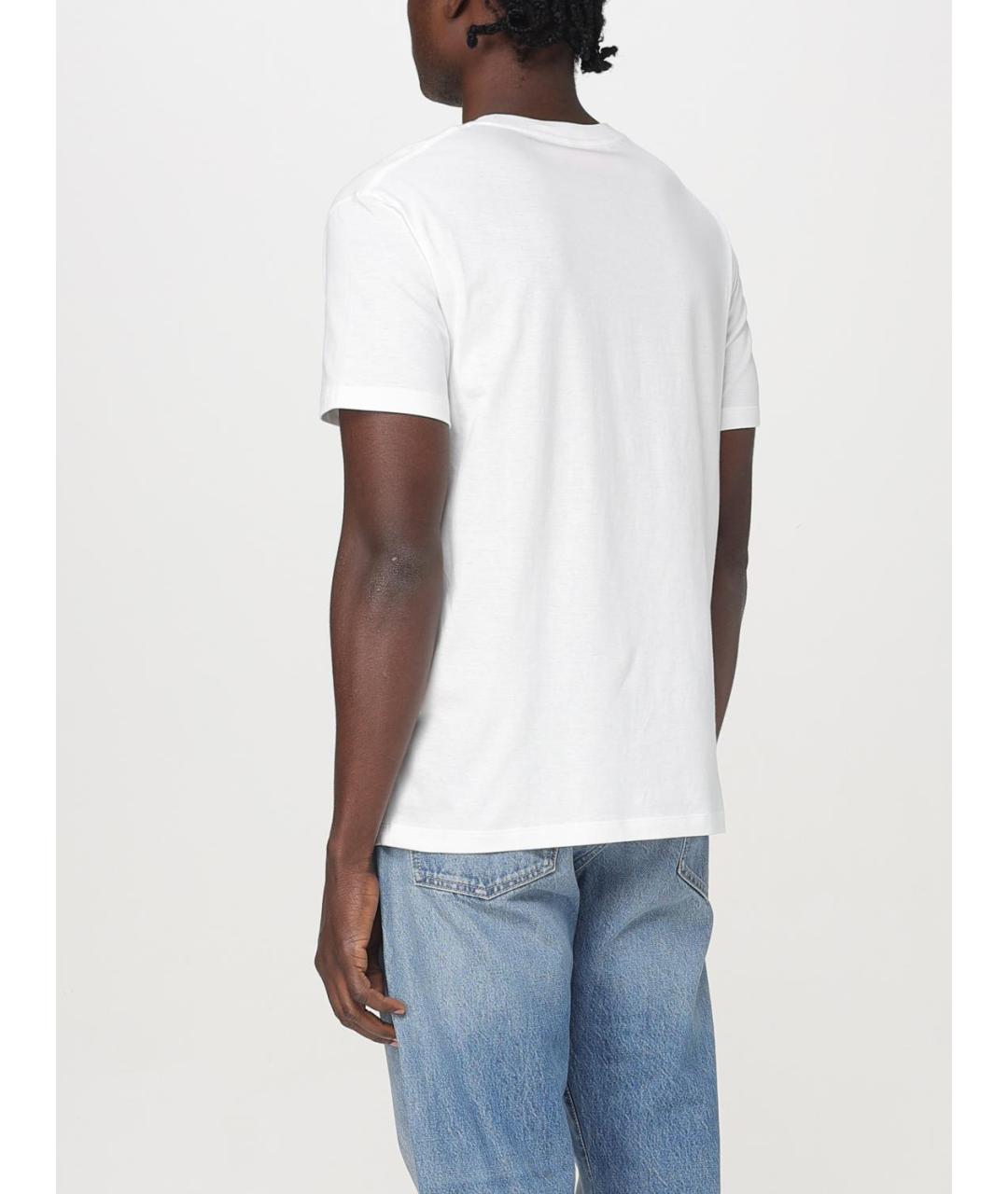 VALENTINO Белая хлопковая футболка, фото 3
