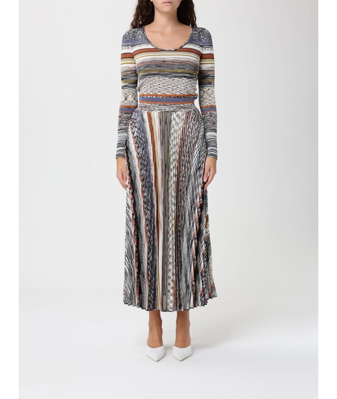 MISSONI Мульти вискозное повседневное платье, фото 5