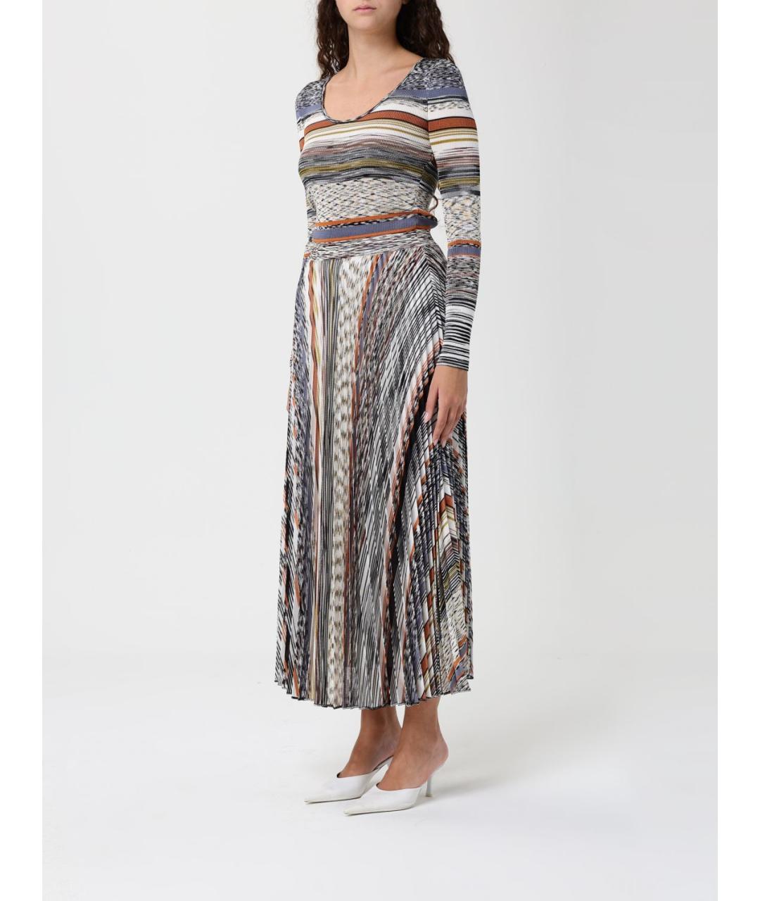 MISSONI Мульти вискозное повседневное платье, фото 3