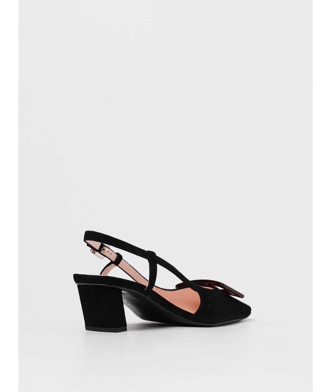 ROGER VIVIER Черные кожаные туфли, фото 3