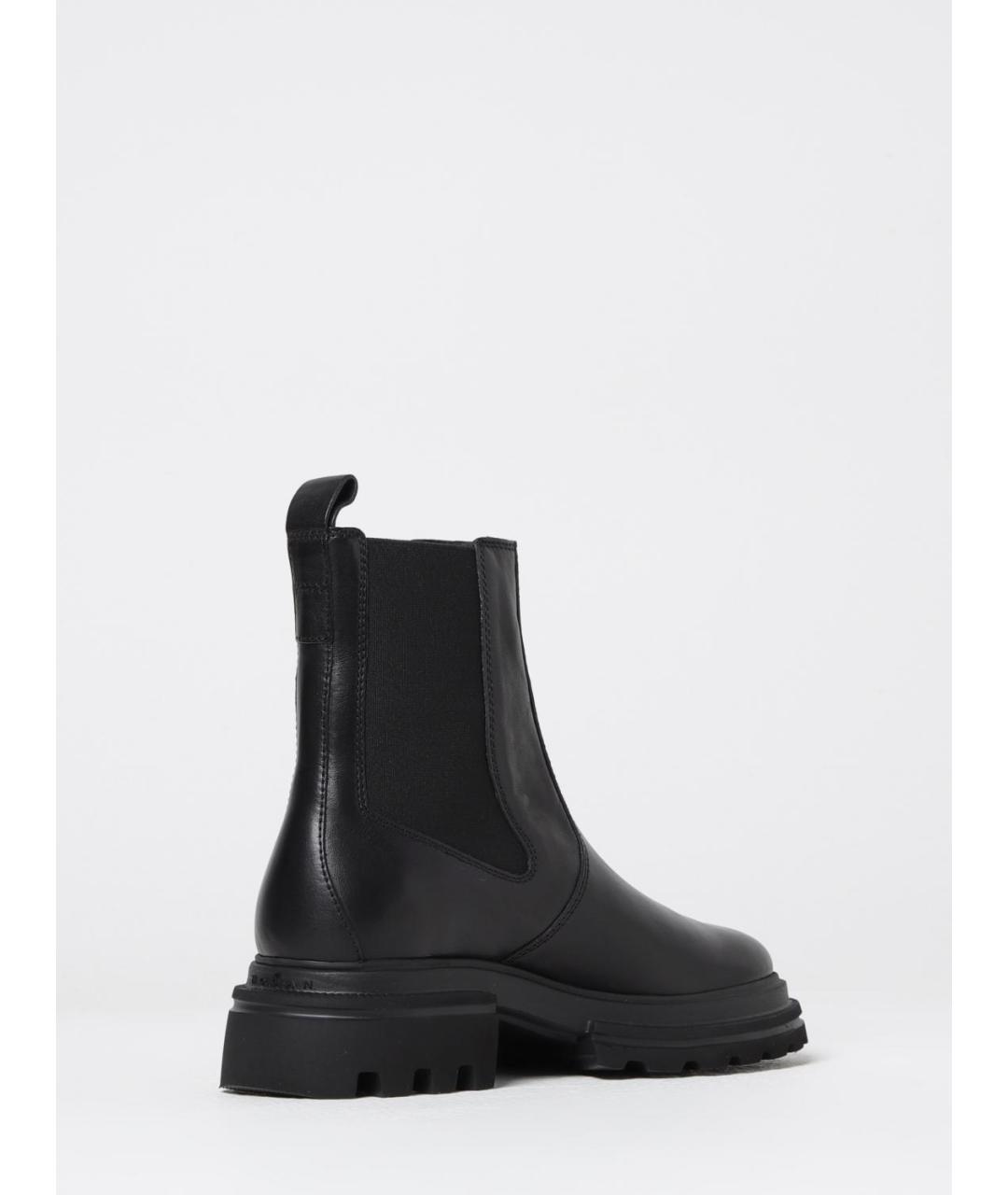 HOGAN Черные кожаные ботинки, фото 3