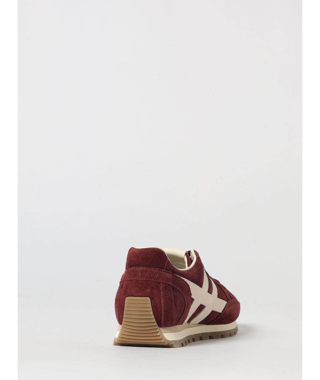 HOGAN Бордовые замшевые кроссовки, фото 3