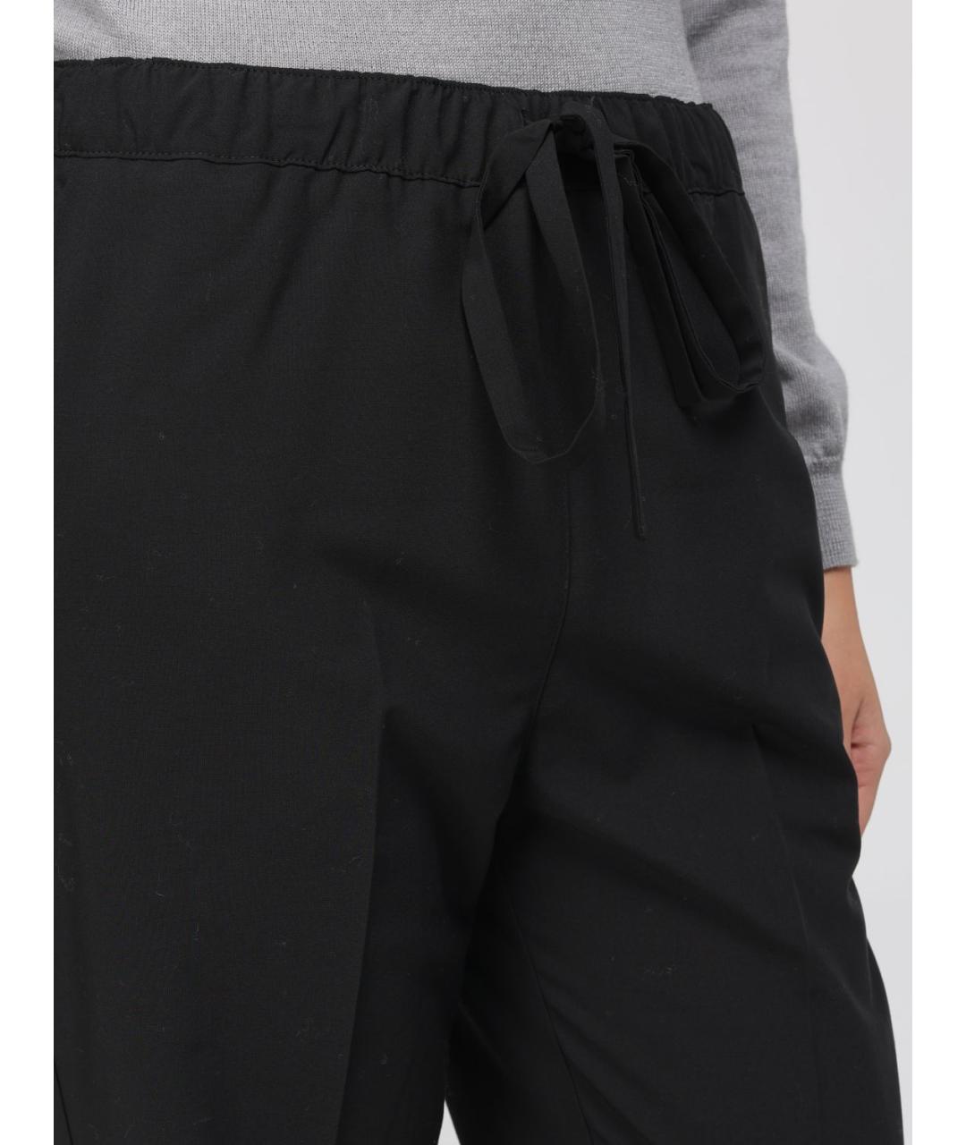 MEIMEIJ Черные полиэстеровые прямые брюки, фото 3