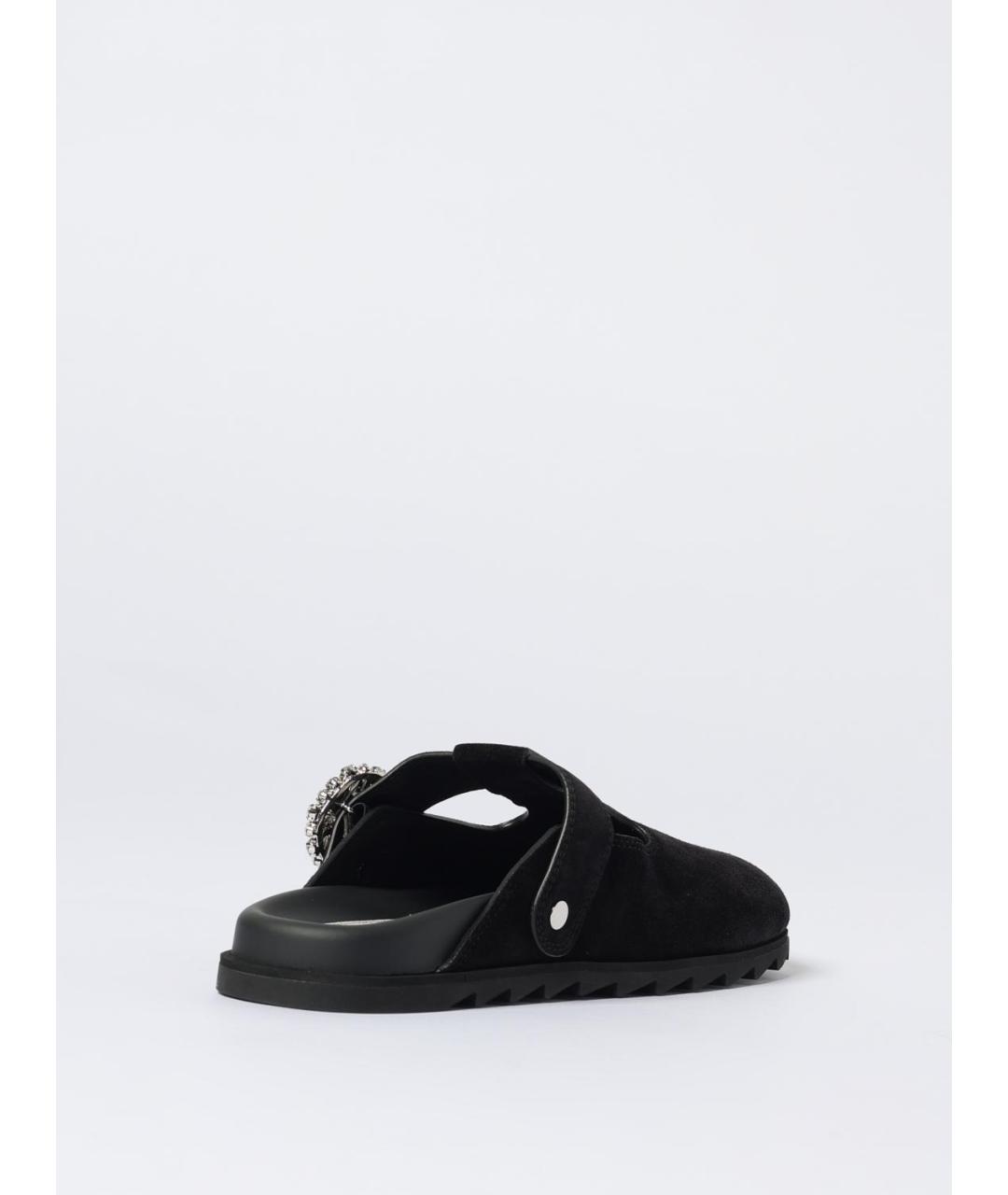 ROGER VIVIER Черные кожаные мюли, фото 3