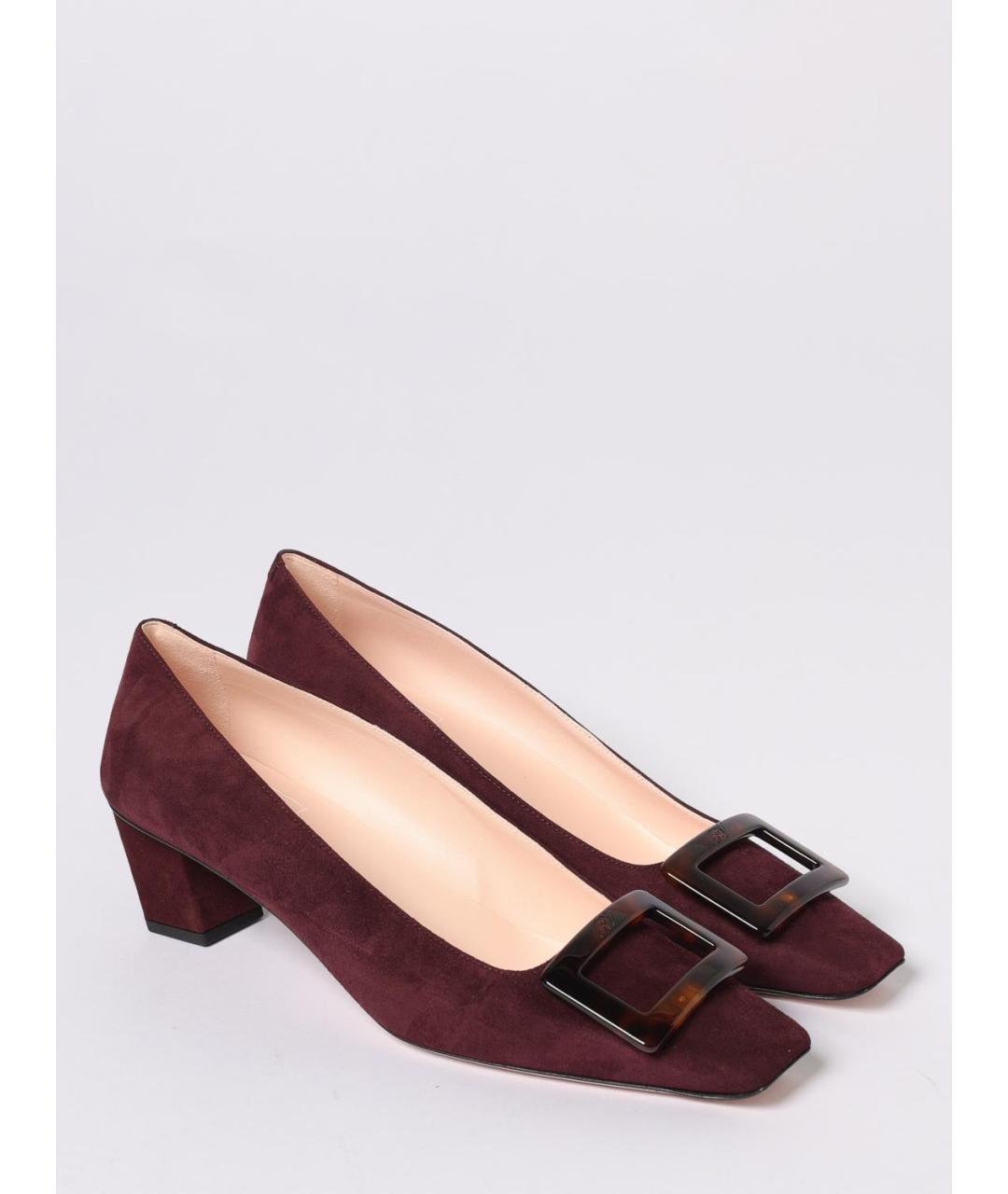 ROGER VIVIER Коричневые кожаные туфли, фото 2