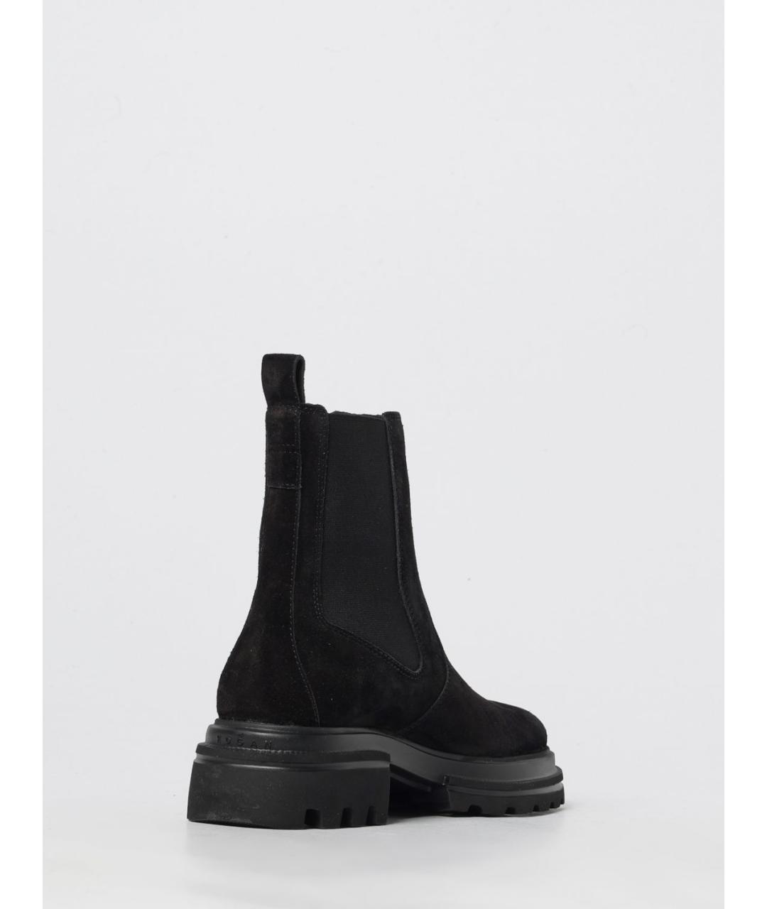 HOGAN Черные замшевые полусапоги, фото 3