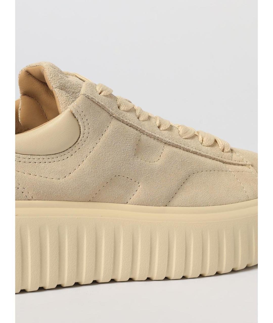 HOGAN Бежевые замшевые кеды, фото 4