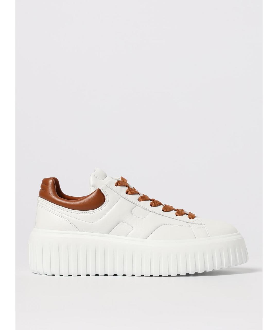 HOGAN Белые кожаные кроссовки, фото 5
