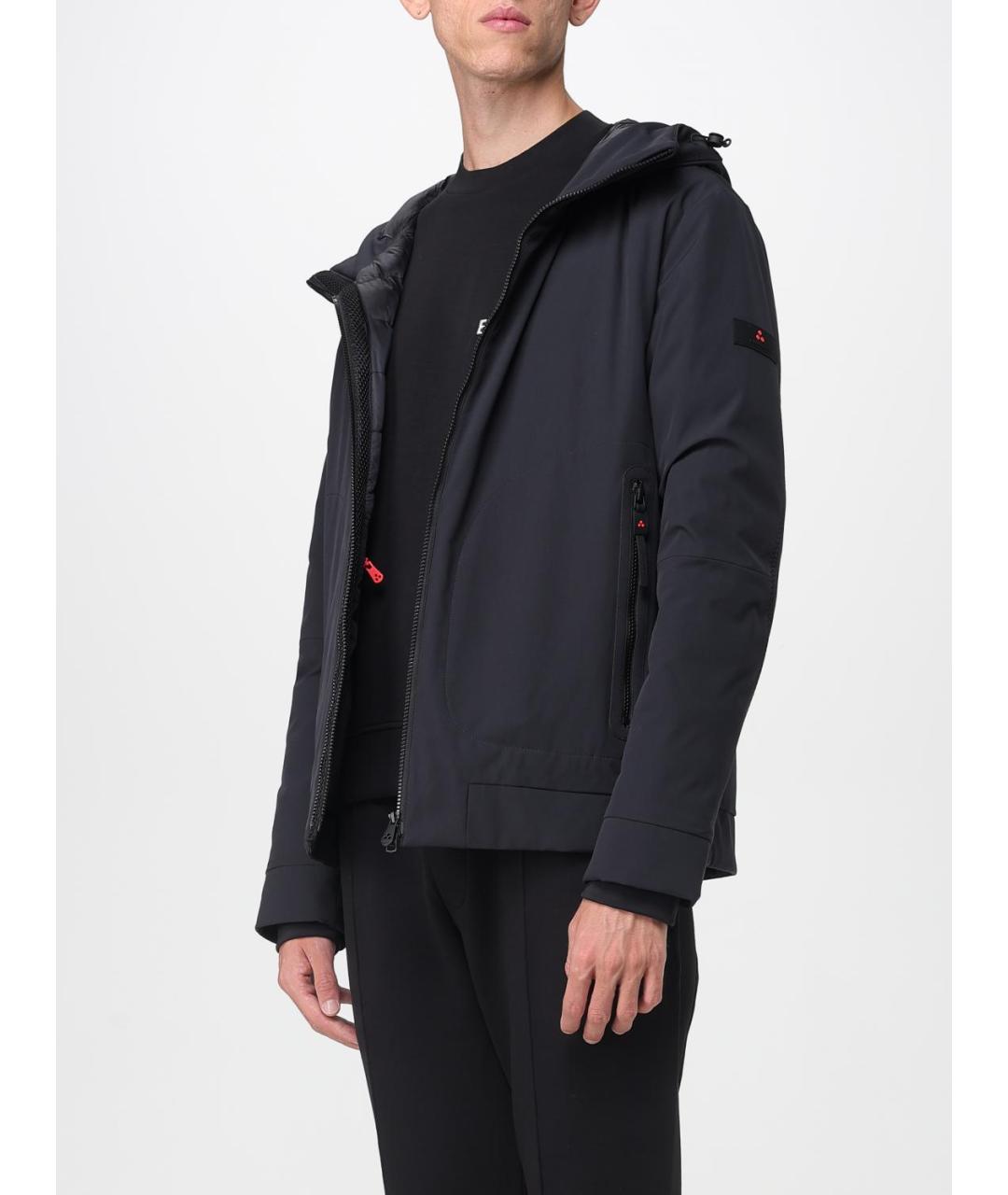 PEUTEREY Черная полиэстеровая куртка, фото 3