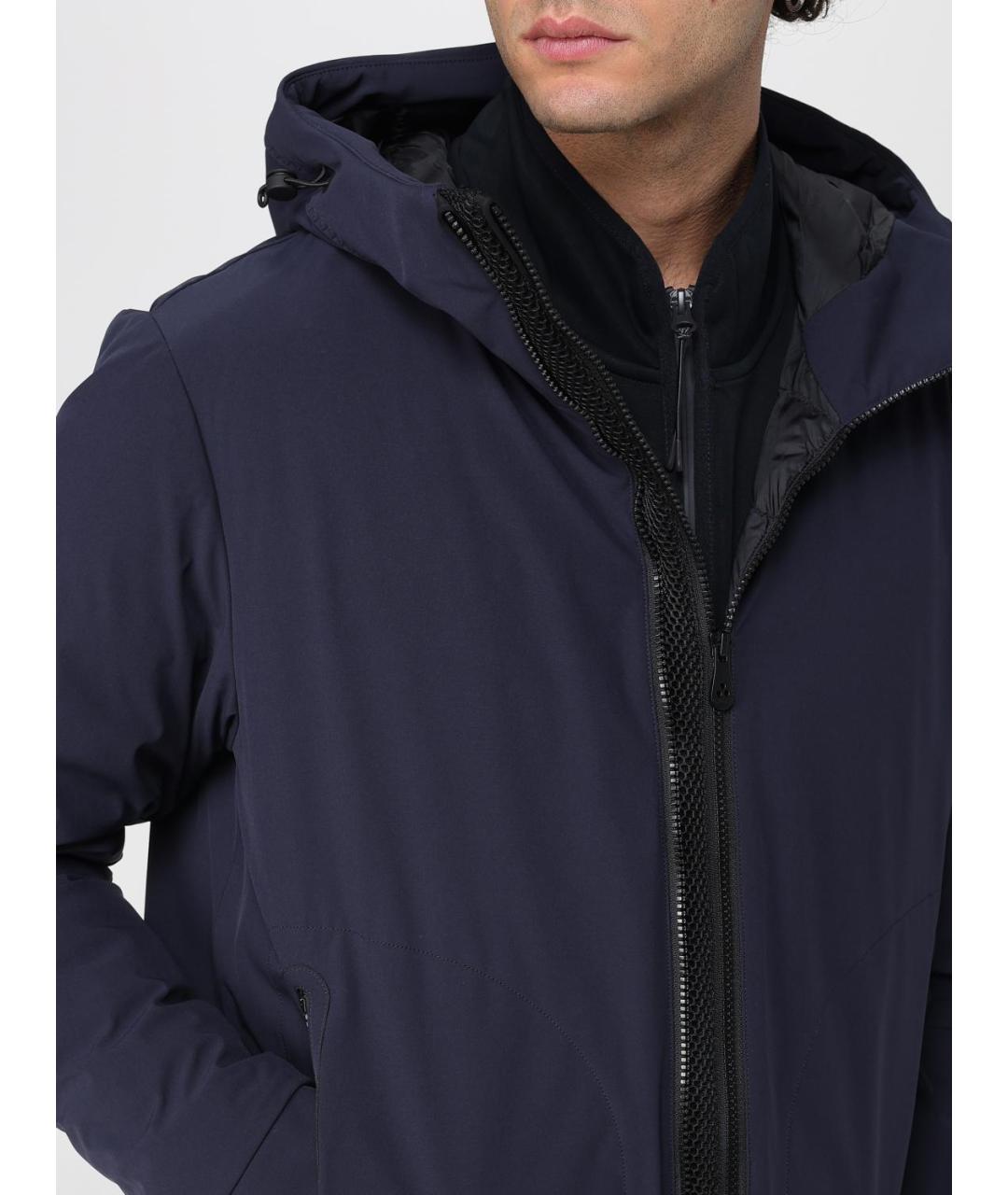 PEUTEREY Синяя полиамидовая куртка, фото 5