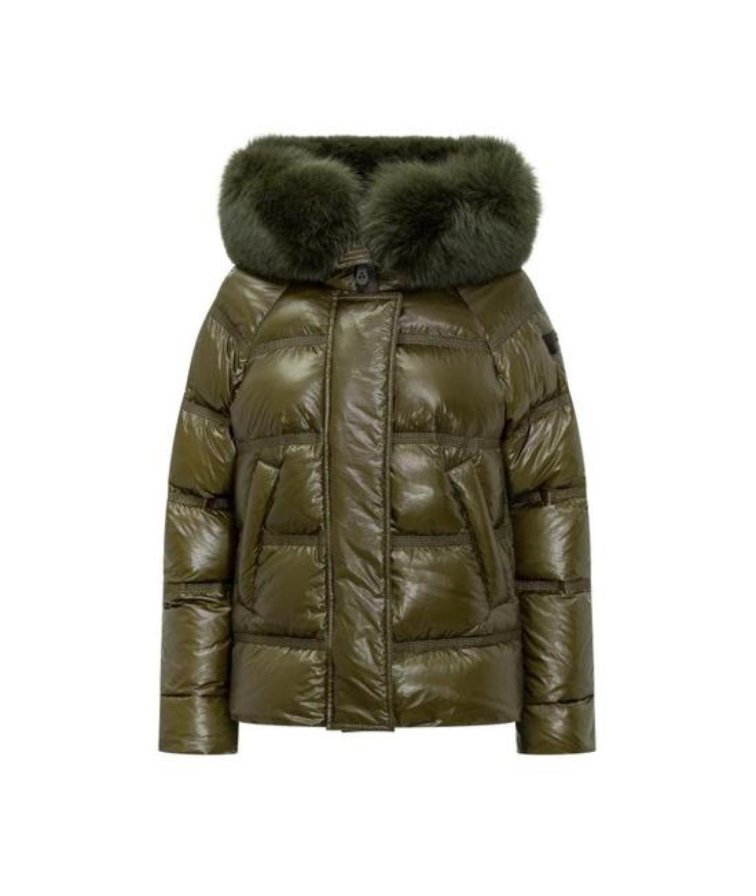 PEUTEREY Зеленый полиамидовый пуховик, фото 1