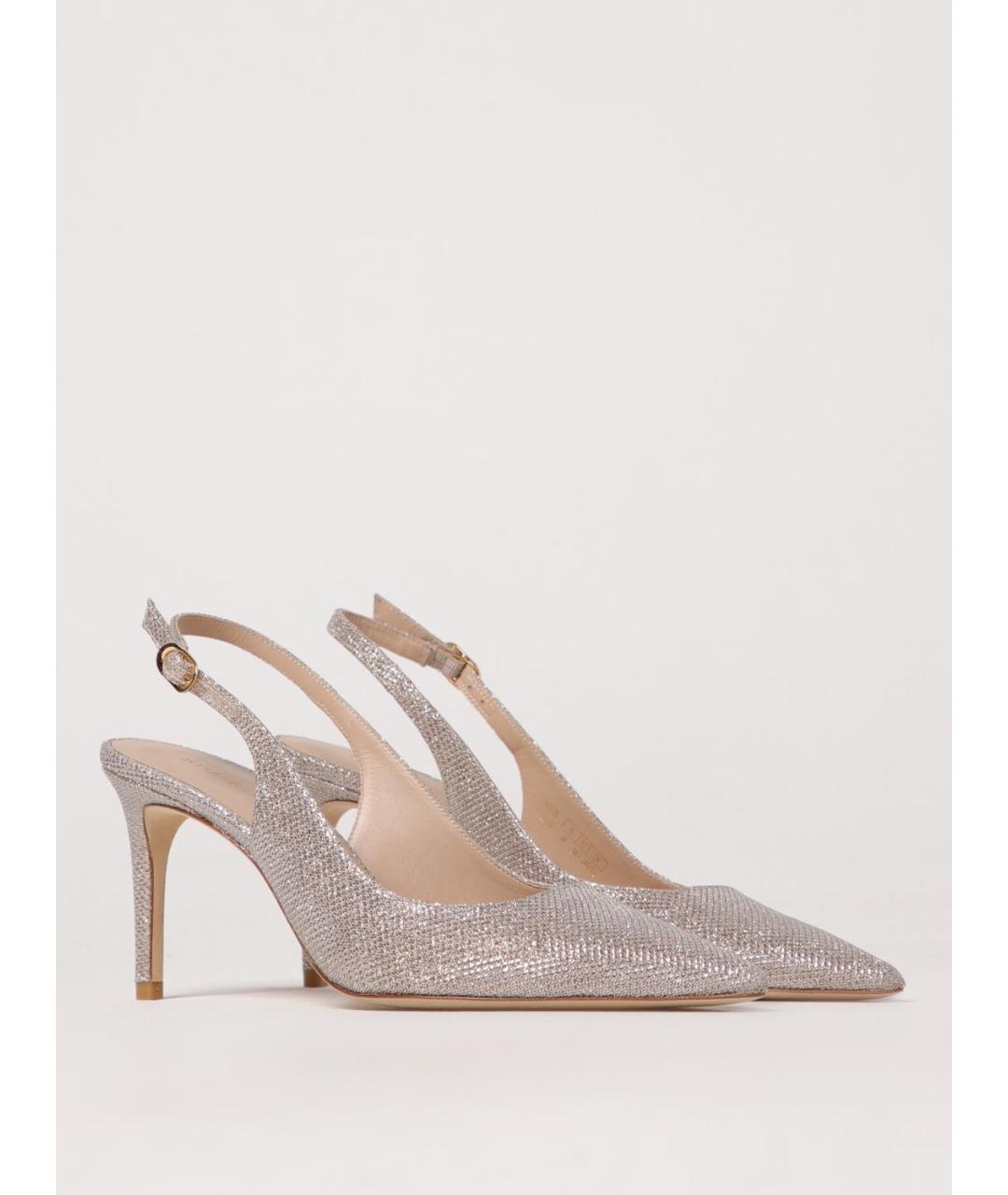 STUART WEITZMAN Бежевые кожаные туфли, фото 2