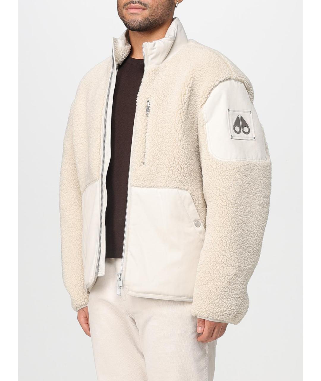 MOOSE KNUCKLES Белая полиэстеровая куртка, фото 4