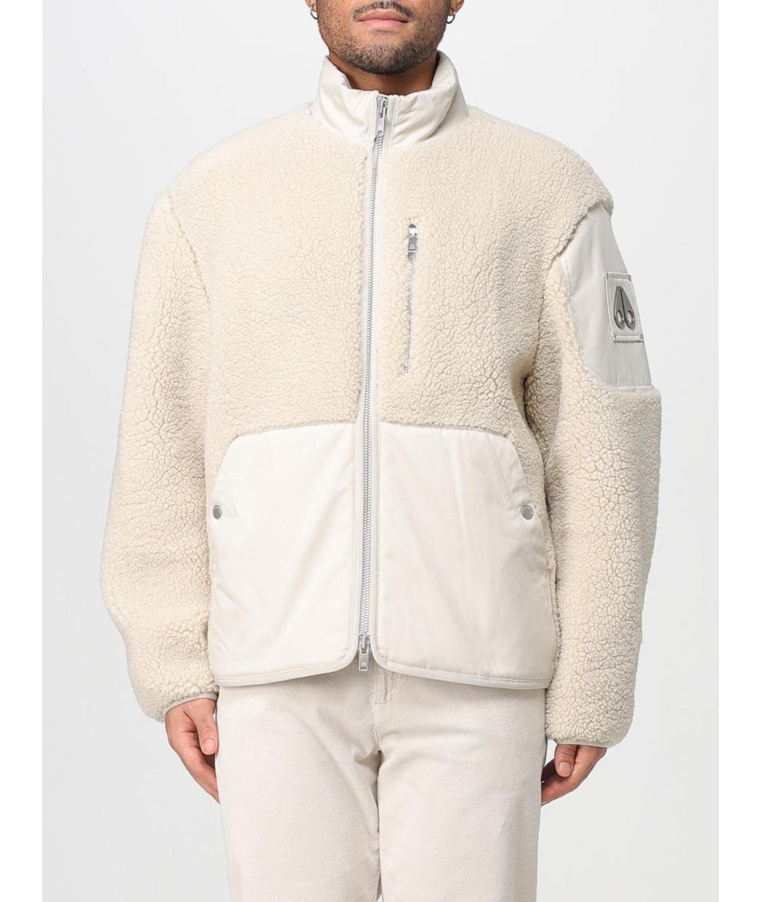 MOOSE KNUCKLES Белая полиэстеровая куртка, фото 2