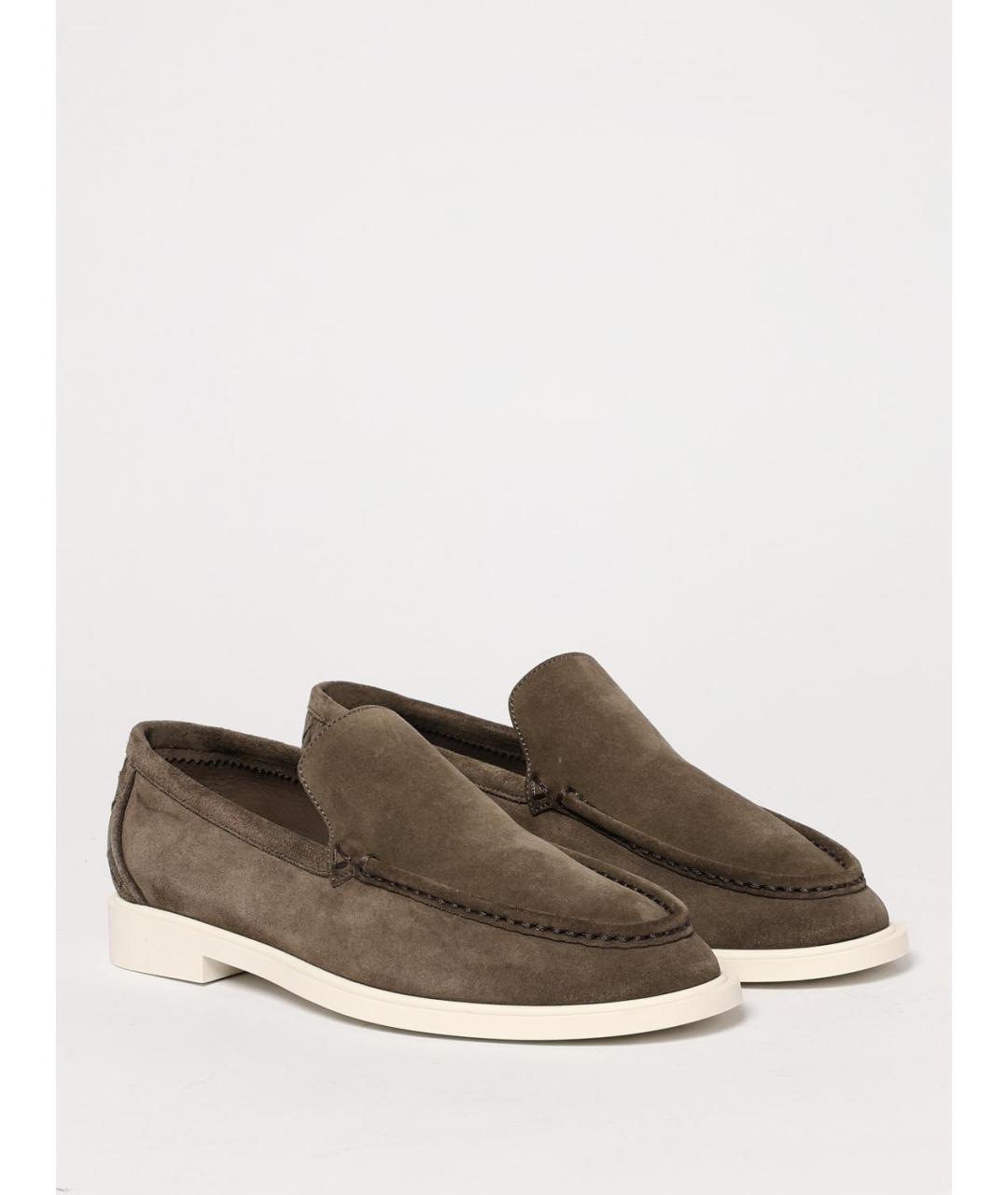 BOTTEGA VENETA Серые замшевые лоферы, фото 2