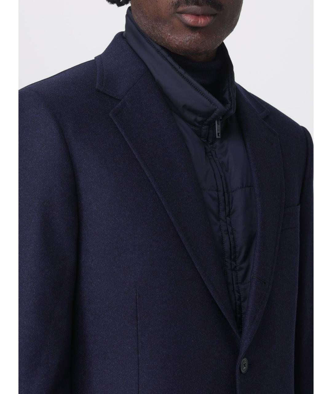 FAY Темно-синий шерстяной пиджак, фото 4