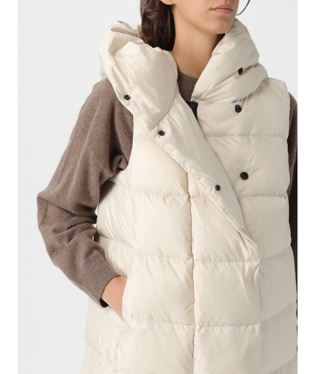 PEUTEREY Бежевый полиэстеровый жилет, фото 4