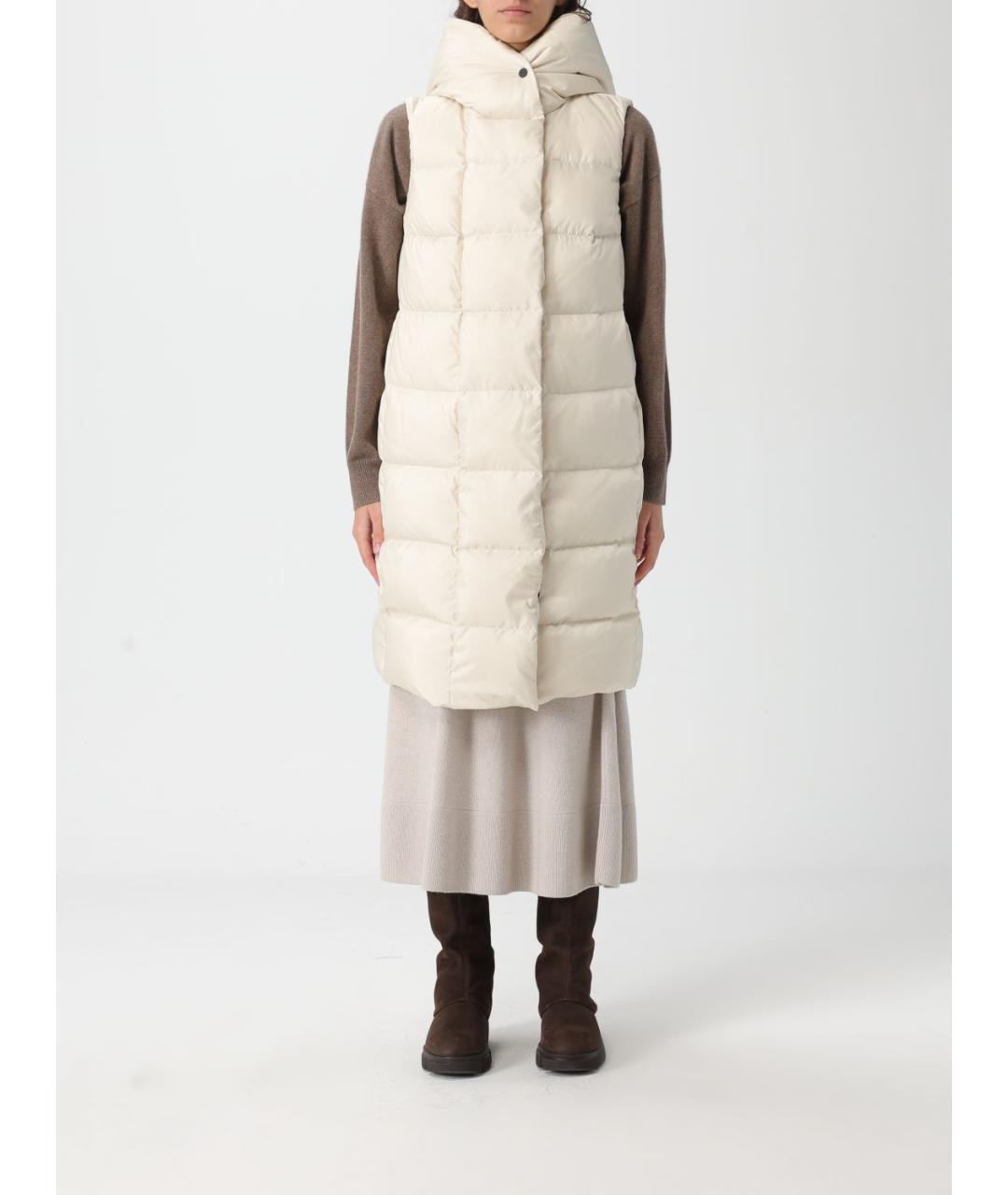 PEUTEREY Бежевый полиэстеровый жилет, фото 5