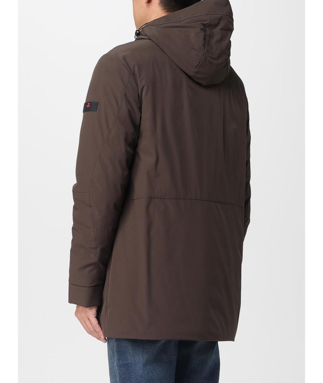 PEUTEREY Коричневый полиэстеровый пуховик, фото 2